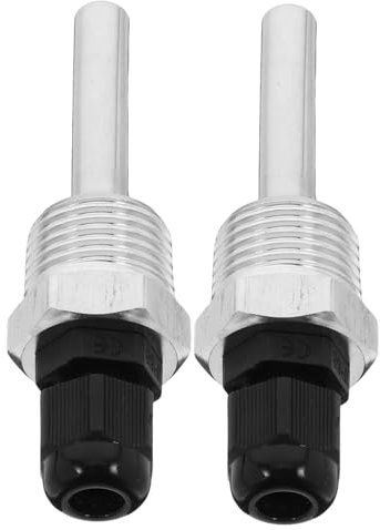 ABOOFAN 2 Stück Temperatursensor Thermobrunnen Schutzrohr Thermoelement-thermometer Multimeter-temperatursonde Rostfreier Stahl