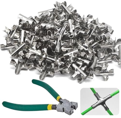 Abrazaderas de cable de acero inoxidable 304 (200 piezas) para cuerda de alambre de φ1,5 a 2 mm, hebilla cruzada