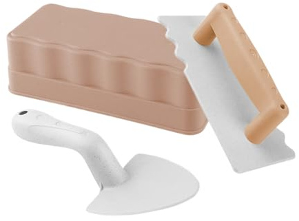 Generisch Maurer -Sandspielzeug, Strandspielzeug, Playsets im Freien Sandblock zum Gebäude mit Schaufeln, Sandsteinform und Leveler, lustige Sandspielzeug für Jungens und Mädchen