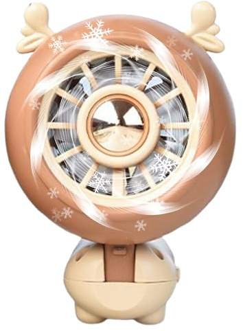 Bear Handheld Fan, USB Mini Fan, Portable Rechargeable Cooling Device | Quiet Operations, Foldable Design | 11×9.5×7 Cm | For Camping, Hot Weather And Summer Use