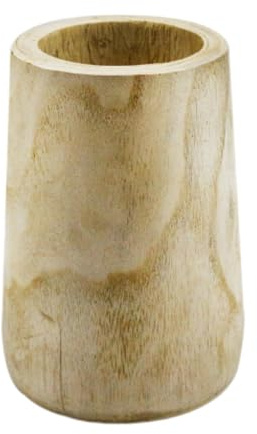KESOTO Holzblumenvase, Handgefertigter Halter für Blumenarrangements, Übertopf für Getrocknete Blumen Im Büro Und Wohnzimmer, Holz