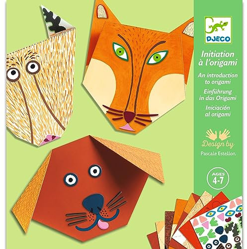 Djeco DJ08761 DJ09661 Tiere Origami animales, Sterne, Multicolour