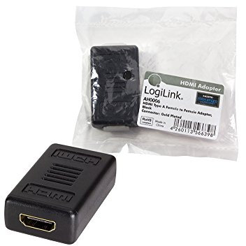 LogiLink HDMI Adapter HDMI HDMI schwarz Schnittstellenkabel und Adapter - Adapter für Kabel, HDMI, HDMI, schwarz