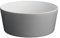 Alessi Tonale Salatschüssel aus Steingut Dark Grey 23,0cm ∅, Edelstahl, Grau, 2.2 x 25 x 15.5 cm