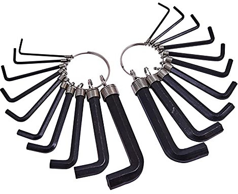 Amtech I8820 20 Piece hex Key Set and Keyring