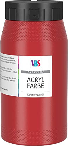 Peinture acrylique Art Color VBS, 500 ml Rouge cadmium foncé