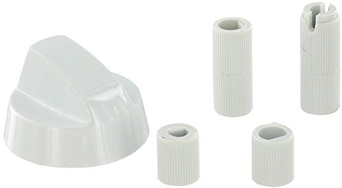 Universal 14-UN-19 Oven Knob with 3 Adapters, White