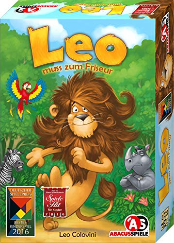 ABACUSSPIELE 04161 - LEO muss zum Friseur, Kinderspiel, Lernspiel, Geel