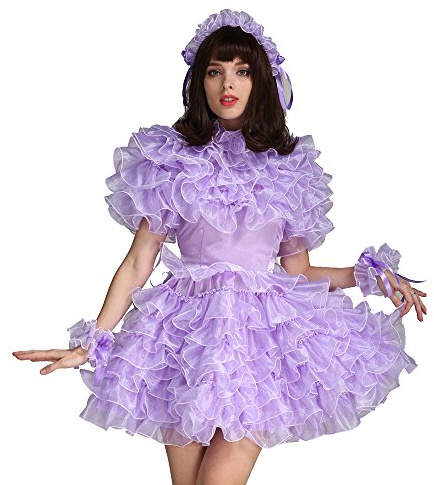 GOceBaby Sissi Con Cerradura Púrpura Satén Organza Puffy Falda Vestido Cruzfalda (XL)