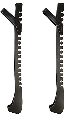 Tbest Kufenschoner, Kufenschoner,Ice Skate Guards Klingenabdeckungen,1 Paar Universal Eva Eishockey Abbildung Skate Blade Schutzüberzüge Protektoren Mit Verstellbarer Schnalle(Black)