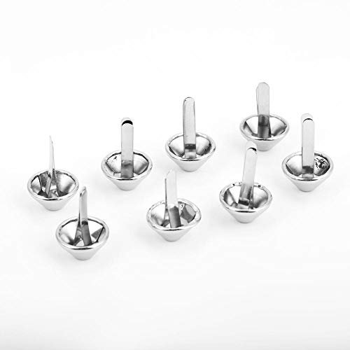 Hilitand Rivet Décoratif en Fer Argent 50pcs, Sac à Main, Accessoire de Cuir (15mm-)