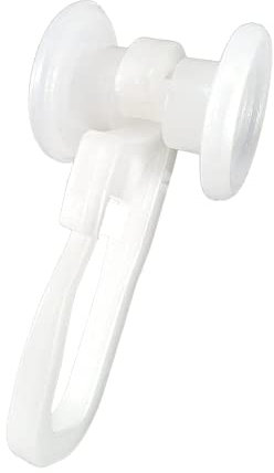 Dekondo - Rulli universali per guide binari ganci con profilo a U per tende Binari con profilo a U per tende bianco