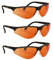 Terminator UV-400 Schutzbrille für Blaulicht und UV-Schutz, Orange (Thrее Расk)
