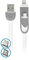 Forever 2 in 1, 8-Pin Lightning Cable + Micro USB, flat silicone, 1 meter for iOS and Android Devices (White)