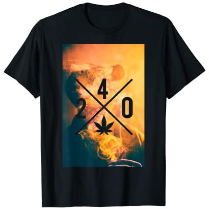 420 Weed Cannabis Marihuana Pot Kiffer Rauch Grapik Geschenk T-Shirt