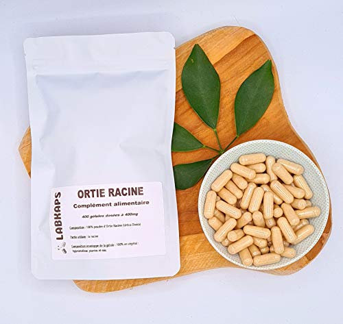 ORTIE RACINE 400 gélules dosées à 400 mg enveloppe végétale - complément alimentaire