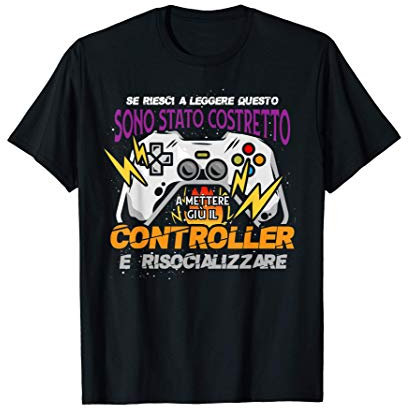 Risocializzare Regalo Divertente Per Gamer Videogiochi Maglietta