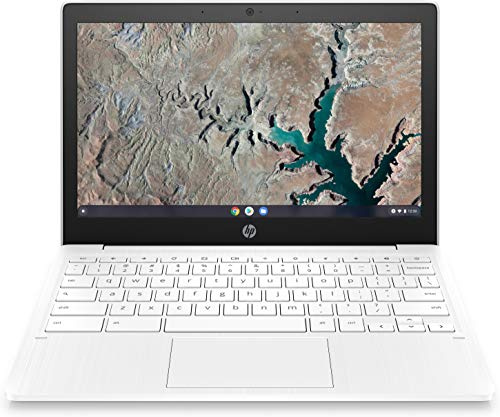 HP Chromebook Computer portatile, 11.6 Inch HD Screen Mediatek MT8183, 4GB di RAM, 32GB eMMC, Chrome OS, 11a-na0101nd, Bianco
