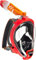 Aria QR+ - Vollgesichts-Schnorchelmaske - Unisex (Rot, S/M)