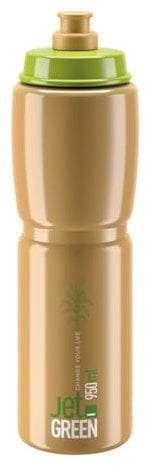 Elite Unisex – Erwachsene Jet Trinkflasche, Grün/Braun, 950ml