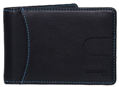 MOOVY Wallet Power, Portefeuille Homme, Wallet Batterie, Batterie Externe Charge Rapide, Batterie Externe puissante, iPhone/Android, Cuir Vegan