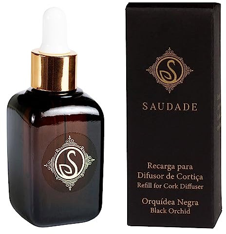 SAUDADE exklusives Duftöl für Korkdiffusor - Schwarze Orchidee 30ml