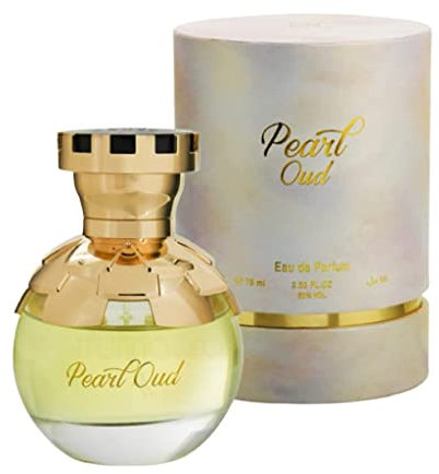 Pearl oud | eau de parfum | 75ml | unisex spray | by Ahmed al Maghribi | fruity notes | pink pepper | flowers | tuberose | jasmine | ylang- ylang | patchouli | oud | musk