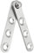 PATIKIL 59mm 360 Grado Rotante Porta Perno Cerniera, 1 Set Acciaio Inox Cerniera per Mobili, Argento Tono