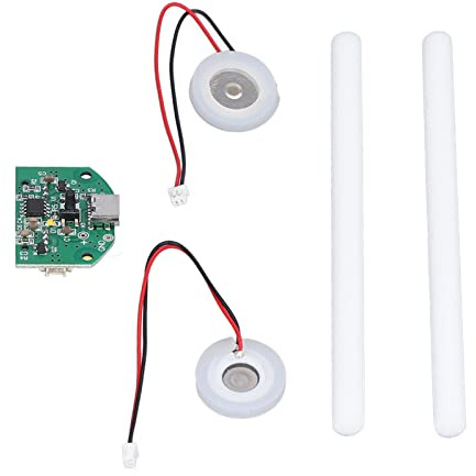 Fdit Módulo de Atomización de Control de Interruptor de Pulverización Dual Placa de Atomizador de Humidificador 740 Agujeros Atomizador Microporoso de 5 μm para Humidificador USB de 5