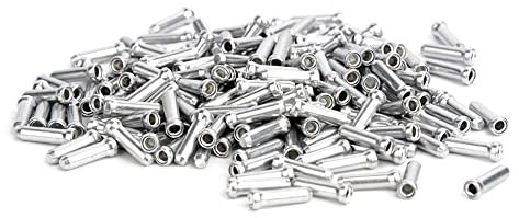 YehVeh 120 Pack Bike Brake Cable End Caps Road Mountain Bicycle Wire Cap Crimp Shifter Inner Gear Alloy Cord Tip Cover MTB Derailleur Shifting Cover Crimps Ferrules Tips