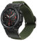 kwmobile Armband kompatibel mit Huami Amazfit T-Rex/T-Rex Pro - Nylon Fitnesstracker Sportarmband Band in Dunkelgrün - Innenmaße von