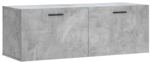 vidaXL Wandschrank Betongrau 100x36,5x35 cm Holzwerkstoff