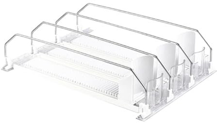Tyatocepy Soda White Automatic Pusher Glide, Fits Refrigerator, Holds up to 15 Cans Shelf, Automatic Drink Propeller