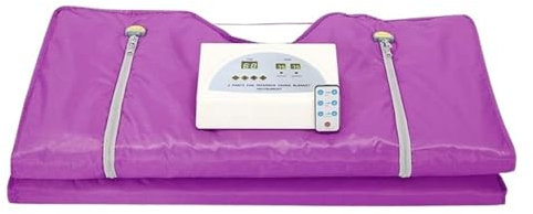 Couverture de sauna infrarouge Couverture chauffante de Sauna infrarouge numérique, couverture de Sauna Oxford, perte de poids, thérapie détox, Spa à domici (Size : Purple)