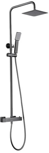 IMEX BTAR025/BGM ART Conjunto Ducha Termostático Black Gun Metal