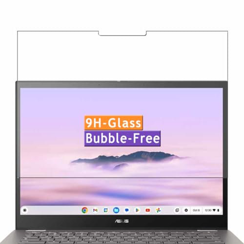 Vaxson Tempered Glass Screen Protector, compatible with ASUS Chromebook Plus CM34 Flip CM3401 14 Laptop Visible Area, 9H Film Protectors Guard