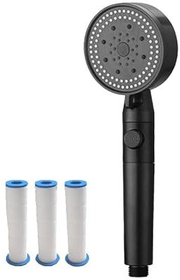 Aquatiful Der effektivste & multifunktionalste Duschkopf Wassersparende Handbrause mit 5 Strahlarten & drehbarem Turbo-Duschkopf