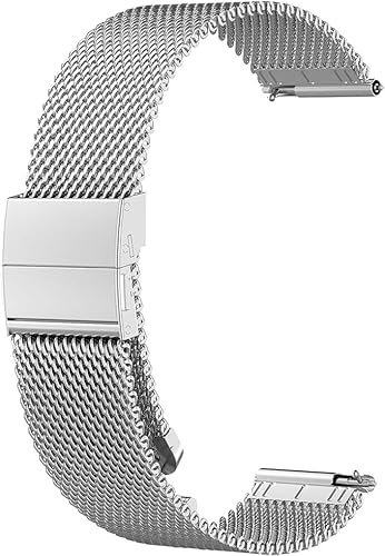 Cinturino compatibile con Amazfit Bip S/Bip S Lite, cinturino in acciaio inox, 20 mm, in metallo, per smartwatch Amazfit Bip S/Bip S Lite