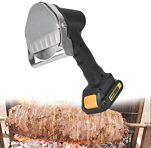 MLUENF Barbacoa eléctrica, Cuchillo de Kebab eléctrico Profesional, Cortador de Barbacoa de Mano, Cortador de Kebab Turco para Cocina Restaurante
