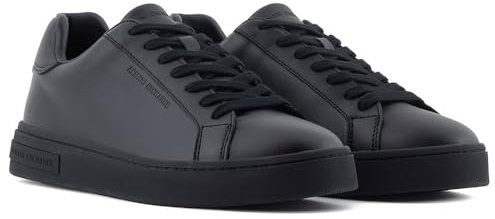 Armani Exchange Male London, Lace up Sneaker, Black, 43