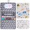 Aolso Diaper Bag Organizer And Cosmetic Bag 2in1, 2Pcs Infant Diaper Bag with Changing Pad, Portable and Reusable Nappy Pouch for Traveling Mums and Dads（Animal World