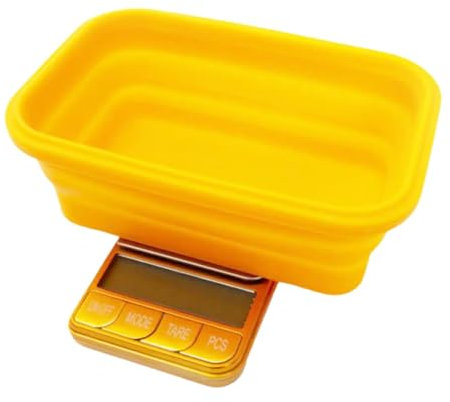 Ultimate Precision Digital Scale with 1000g Capacity, 0.1g Accuracy, Dual-Line Display, Collapsible Silicone Bowl, and Seven Weighing Modes