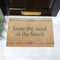 Artsy Mats - Leave The Sand At The Beach Doormat - Made from Tufted Coconut Fibre - Non-Slip Natural Rubber Backed Door Mats Indoor - Heavy Duty, Decorative Outdoor Mats (60x40cm)