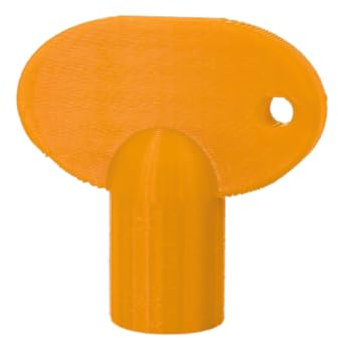 Steckschlüssel Kompatibel mit Kemper Valve Frosti & Frosti-Plus - Außenwandventil Außenhahn Garten Haus Ersatzteil Werkzeug Zubehör Wartung Reparatur (Orange)