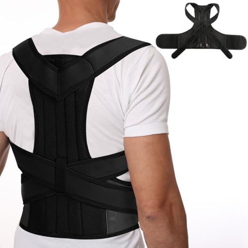 SOSHIEE Rücken Geradehalter Damen- Haltungskorrektur Herren- Rückenstütze Verstellbare Rückenstütze Damen für Korrektur von Rundrücken Verbesserung der Sitzhaltung (XXL)