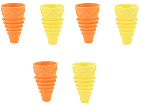 CHEOTIME 6 Stück Fliegenfallen-Trichter, wiederverwendbare flexible Silikon-Fruchtfliegen-Flaschenfalle, Hausgarten, Küche, Fliegenfalle für Wasserflaschen