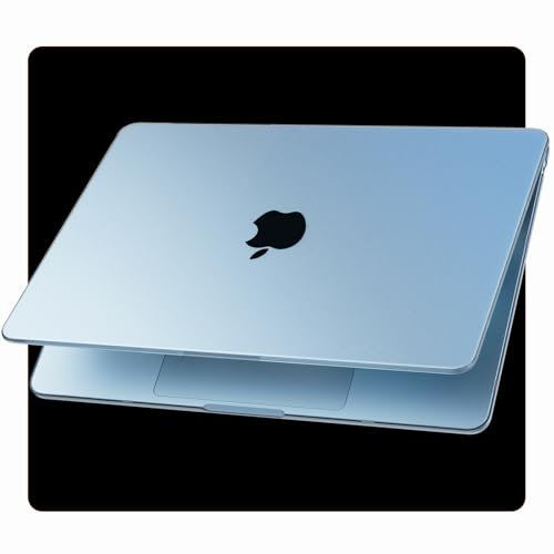Soonjet Custodia per MacBook Air 15 pollici M4 M3 M2 2025 2024 2023 [SkyBlue ufficiale] [100% corrispondenza colore ufficiale] Cover protettiva rigida opaca per laptop A3241 A3114 A2941