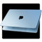 Soonjet Compatible avec MacBook Air 15 M4 M3 M2 2025 2024 2023 [bleu ciel officiel] [couleur officielle 100 % assortie] Coque de protection rigide mate pour ordinateur portable A3241 A3114 A2941