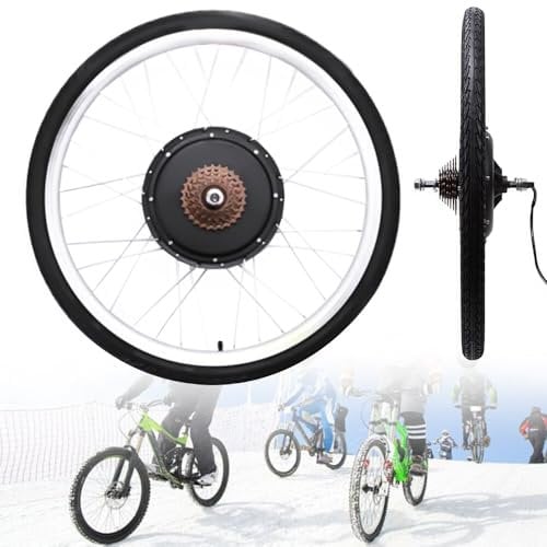 DHQCQL 26 E Bike Conversion kit, 36V 500W E-Bike Umbausatz, Fahrrad Motor Kit für Hinterrad, Integrierte Controller, LCD Anzeige, PAS Sensor