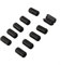 Rauschunterdrückung Filterringe 10 Kabelclips mit Ferritkern für USB und Audiogeräte (3,5 mm)